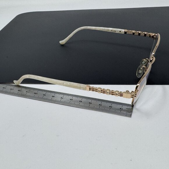 Tura R574 Gold /ivory 52-16-140 Women’s Eyeglass FRAMES ONLY - Picture 10 of 11